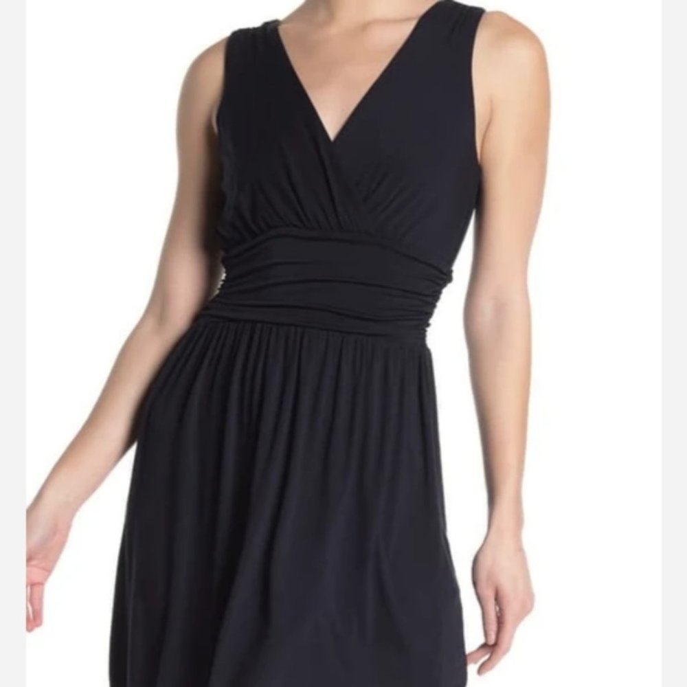Shape fx black maxi party dress